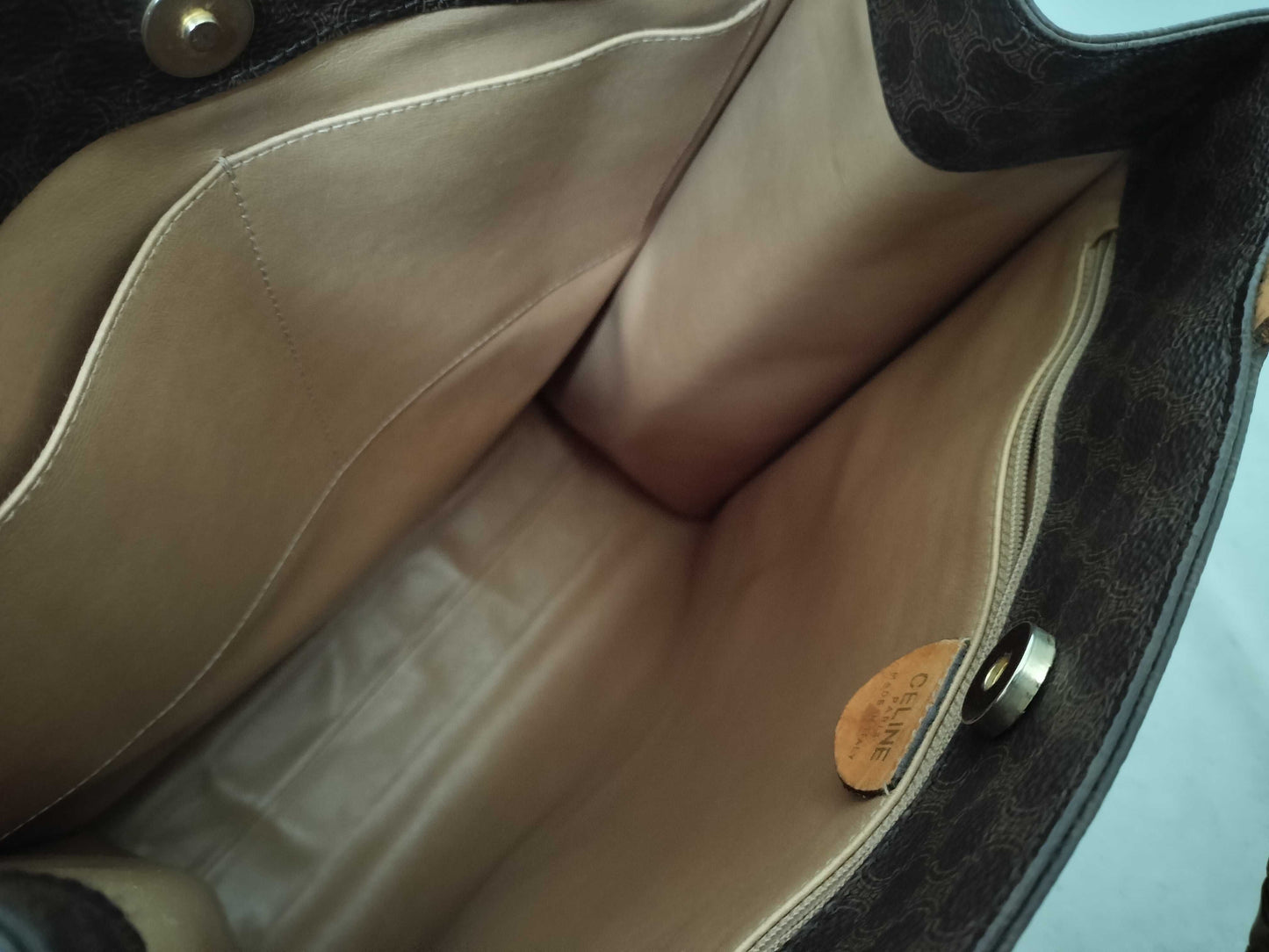 CELINE Macadam PVC x Leather Tote Bag Tote Bag