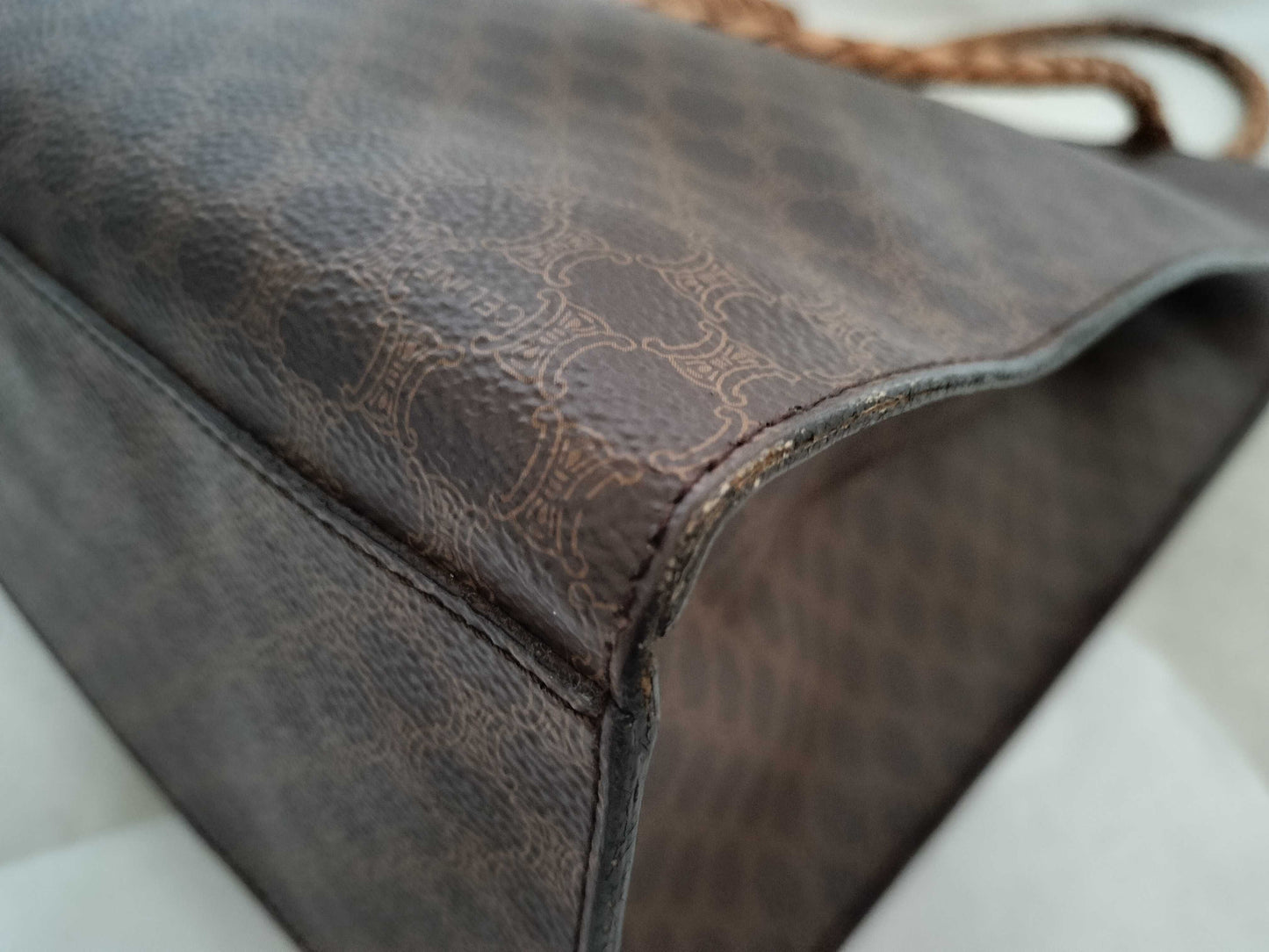 CELINE Macadam PVC x Leather Tote Bag Tote Bag