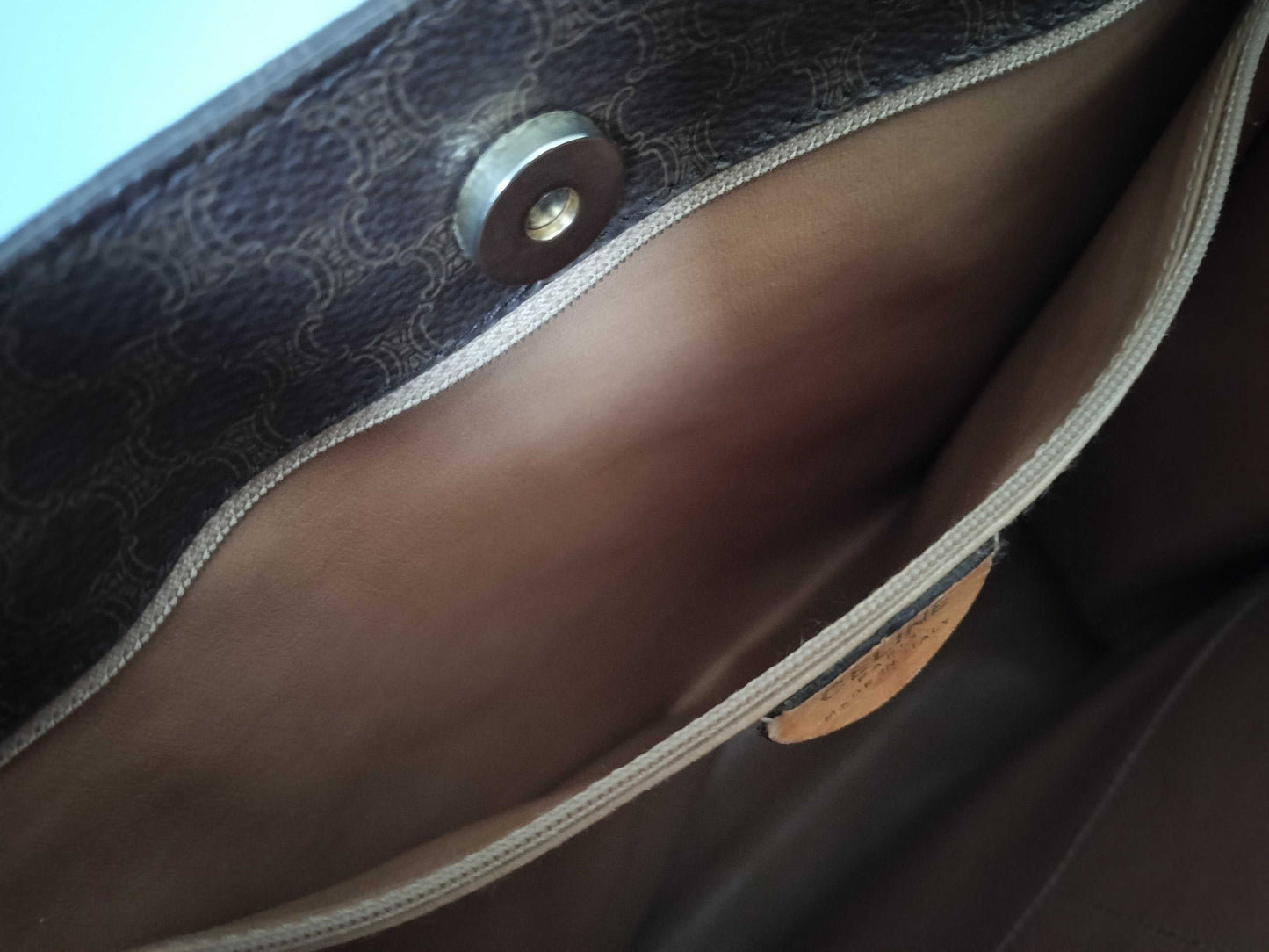 CELINE Macadam PVC x Leather Tote Bag Tote Bag