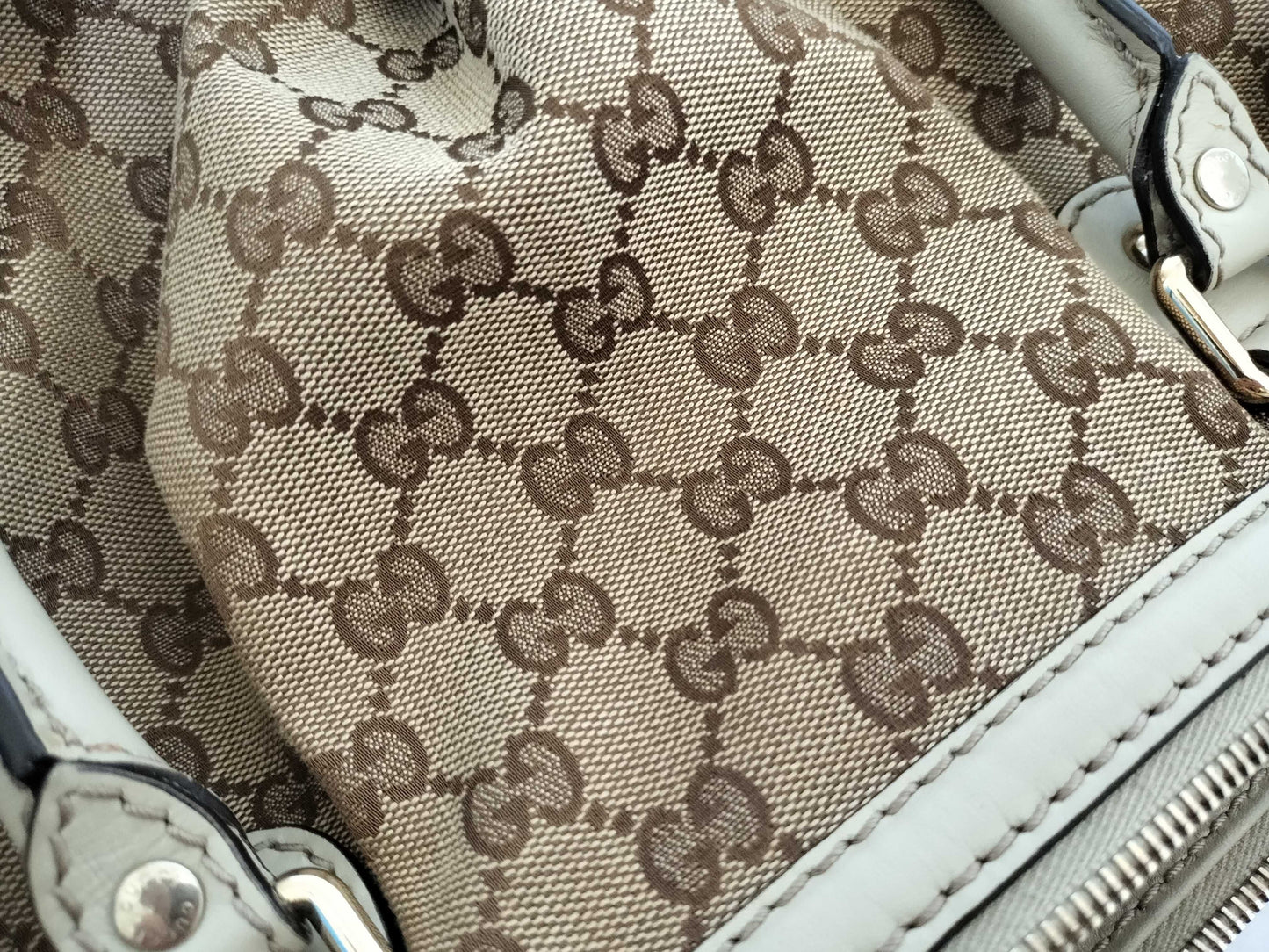 GUCCI GG Canvas GG Canvas 2-Way Handbag with Strap