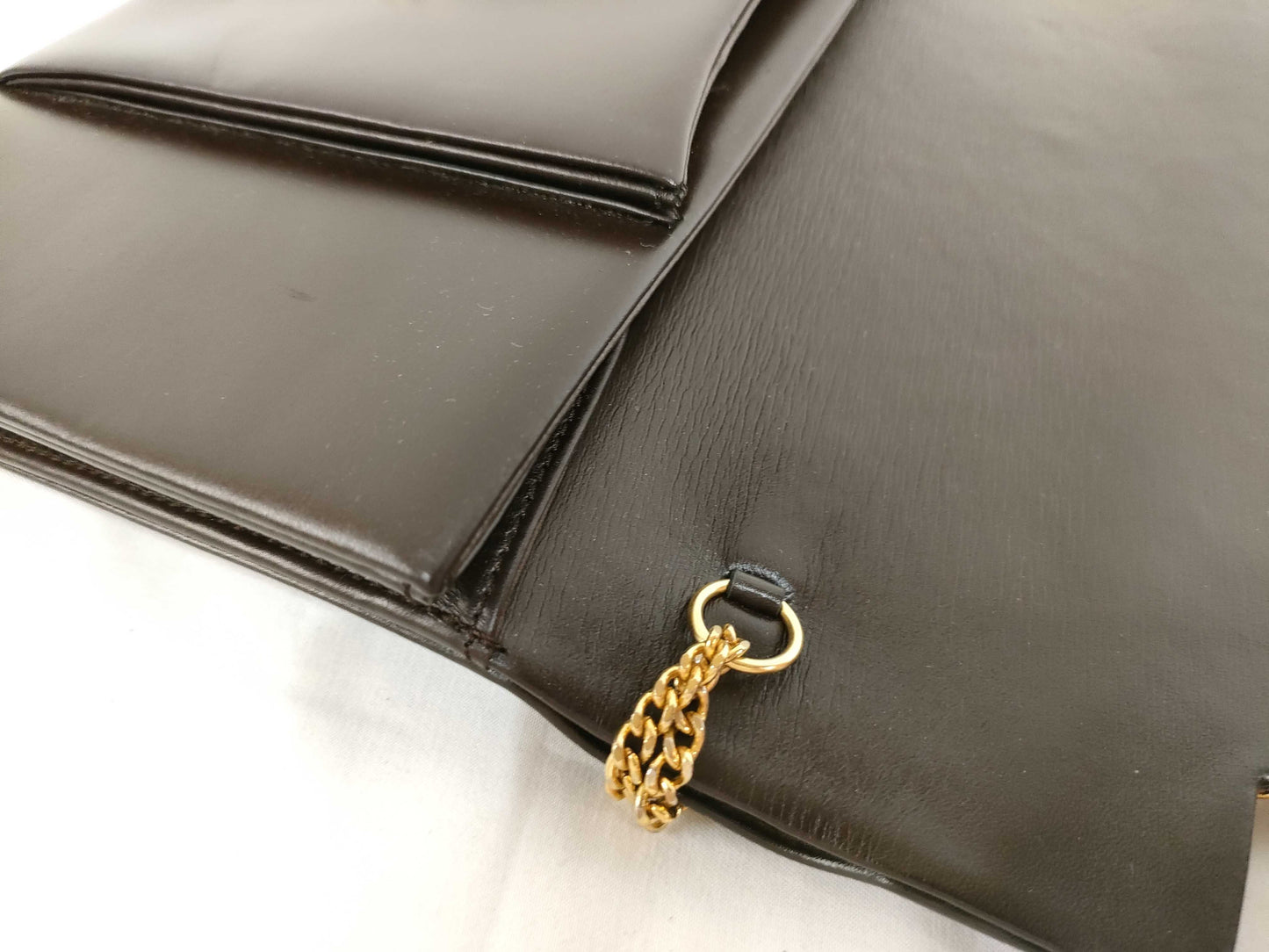 Dior CD logo leather chain shoulder bag