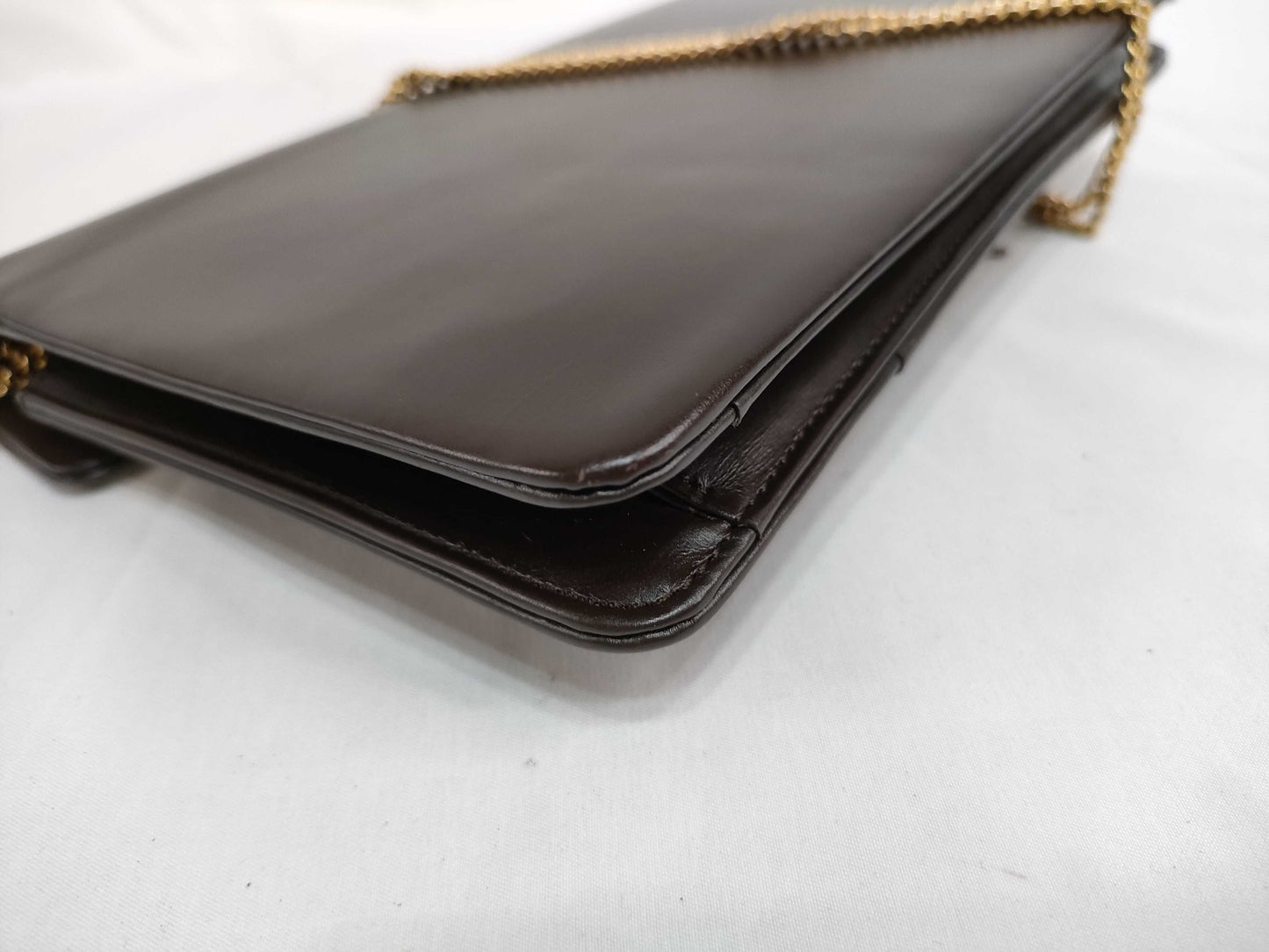 Dior CD logo leather chain shoulder bag