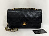 CHANEL Lambskin Matelasse 25 Double Flap Double Chain Gold Hardware 98cm Long Shoulder Bag