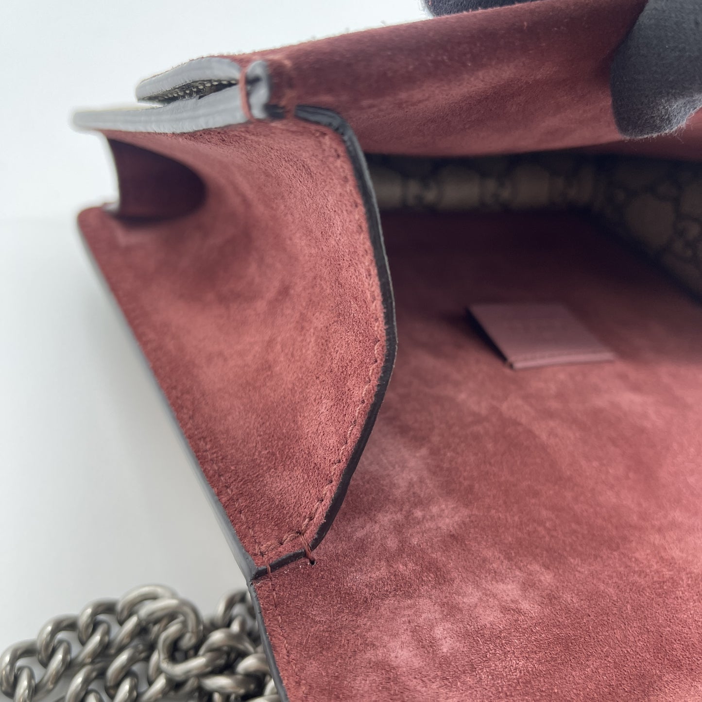 GUCCI GG Supreme Floral Dionysus Chain Shoulder Bag