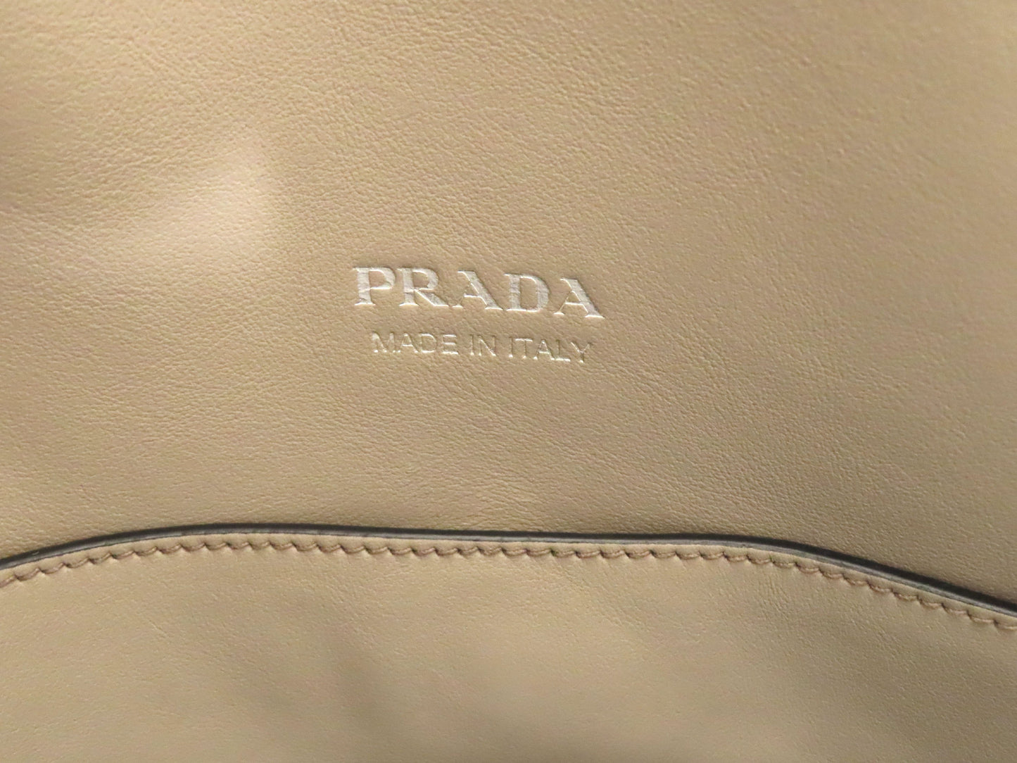 PRADA Prada Soft Calfskin 2-Way Handbag 1BA183 Gray Tote Bag