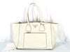 PRADA Vitello 2-Way Tote Bag, White