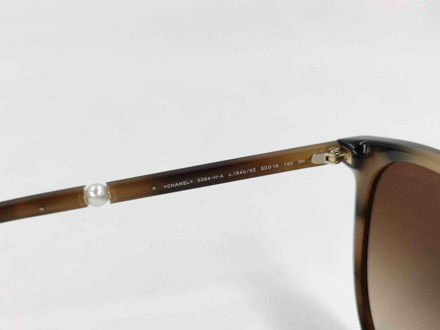 CHANEL Chanel 5394 Faux Pearl Brown Sunglasses Sunglasses & Glasses