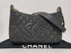 CHANEL Crescent Moon One-Shoulder Caviar Black GP Shoulder Bag