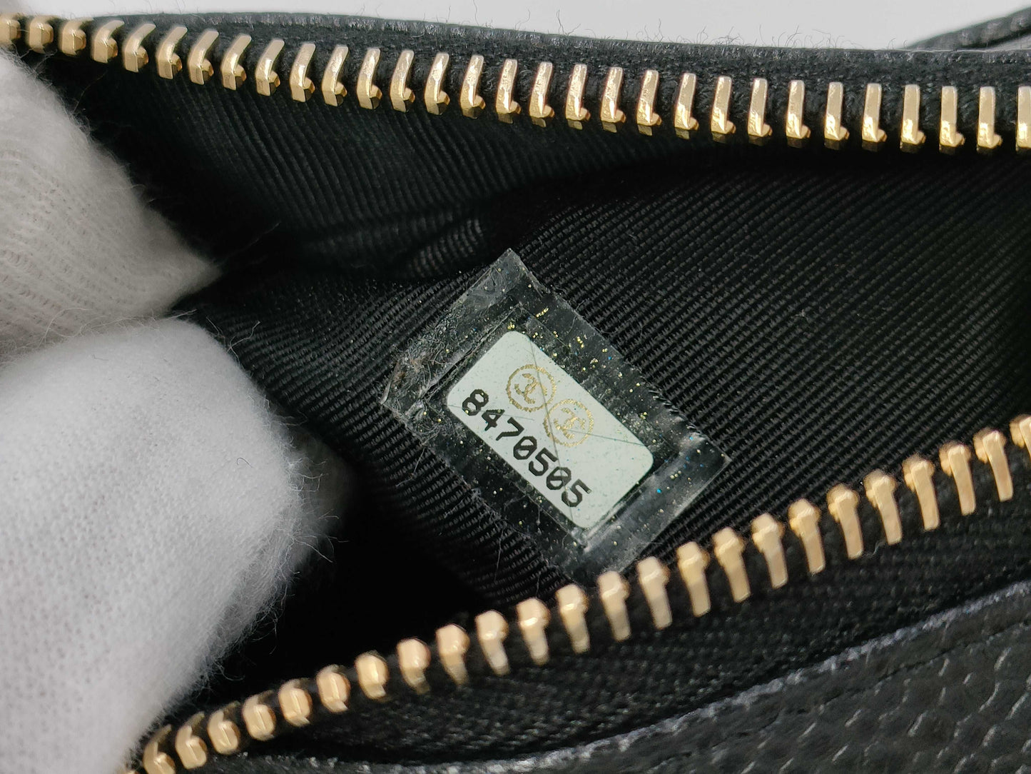 CHANEL Crescent Moon One-Shoulder Caviar Black GP Shoulder Bag