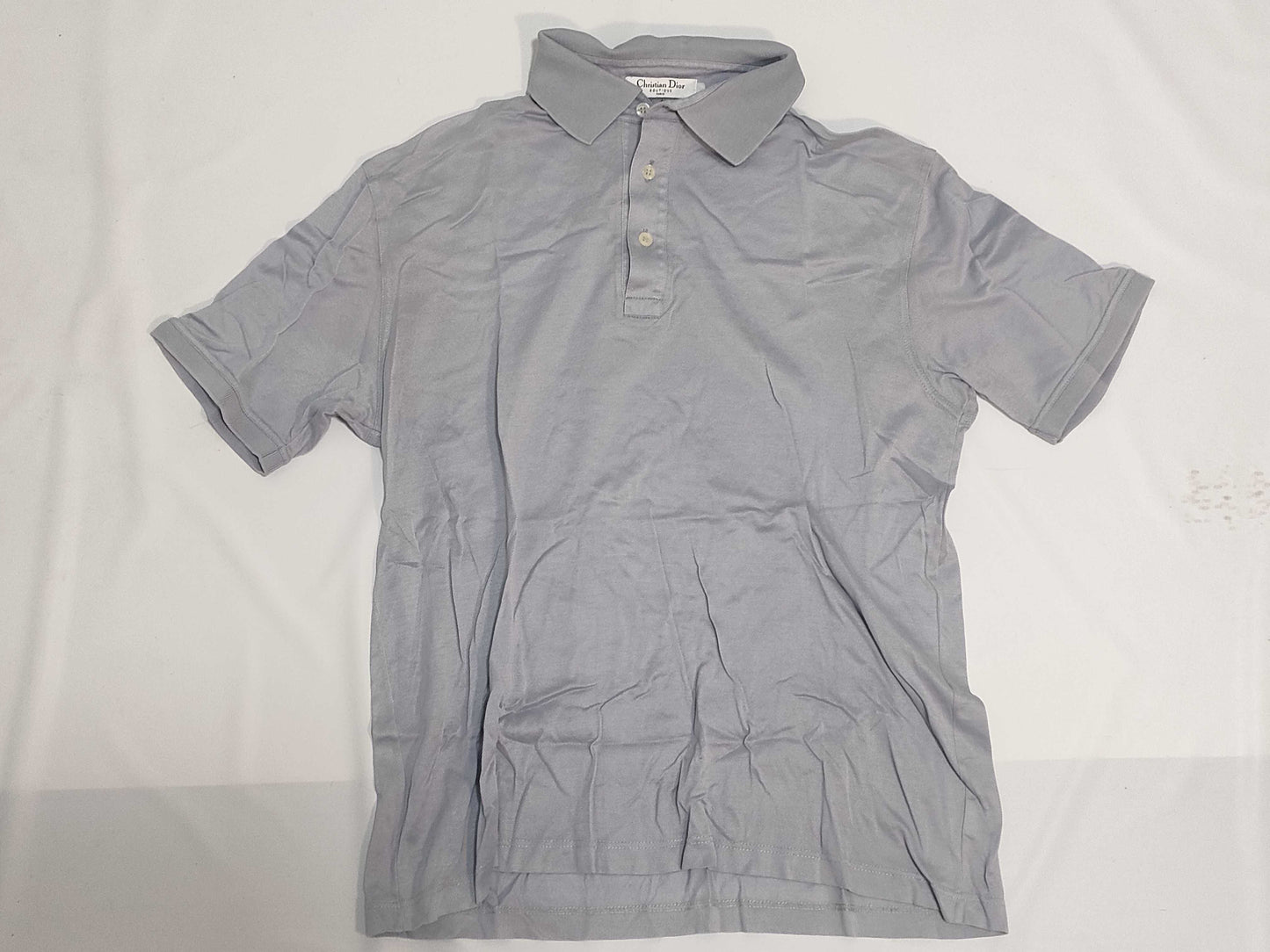 Christian Dior shirt top with embroidered Dior CD logo and back logo from the Galliano era