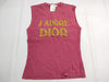 Dior Galliano-era tank top with Christian Dior logo
