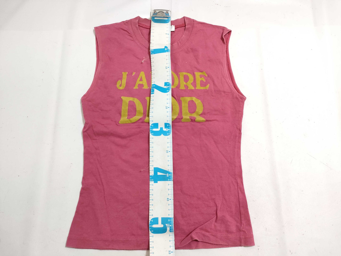 Dior Galliano-era tank top with Christian Dior logo