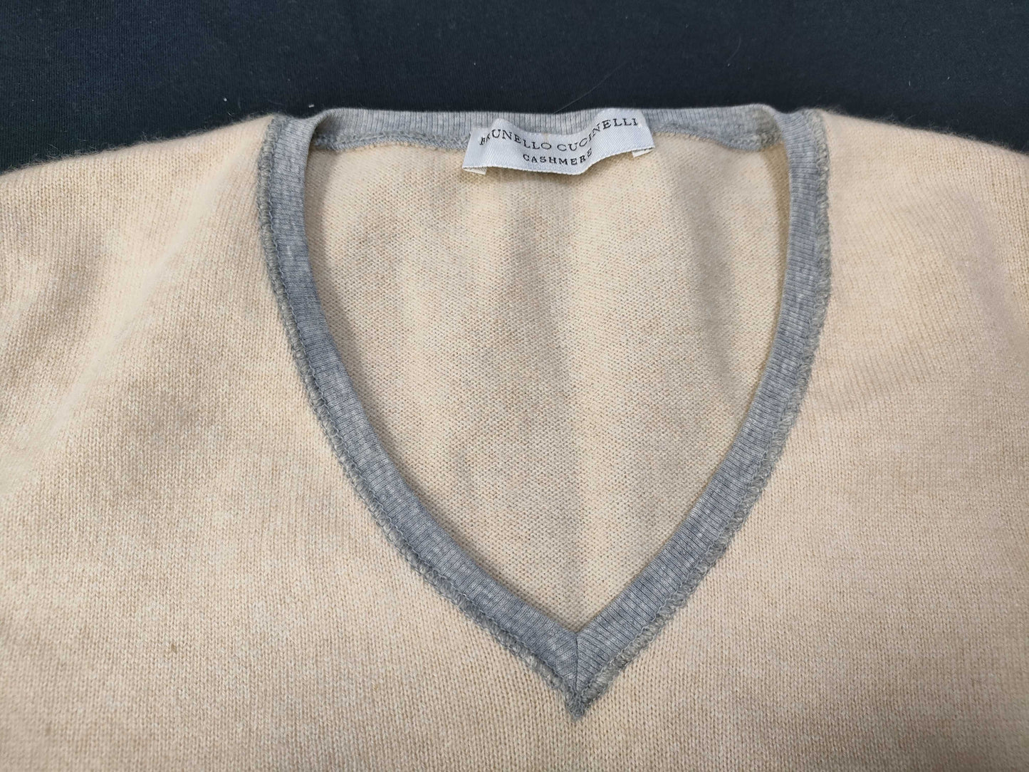 Men's Cashmere Brunello Cucinelli Short Sleeve Knit Top, Size L