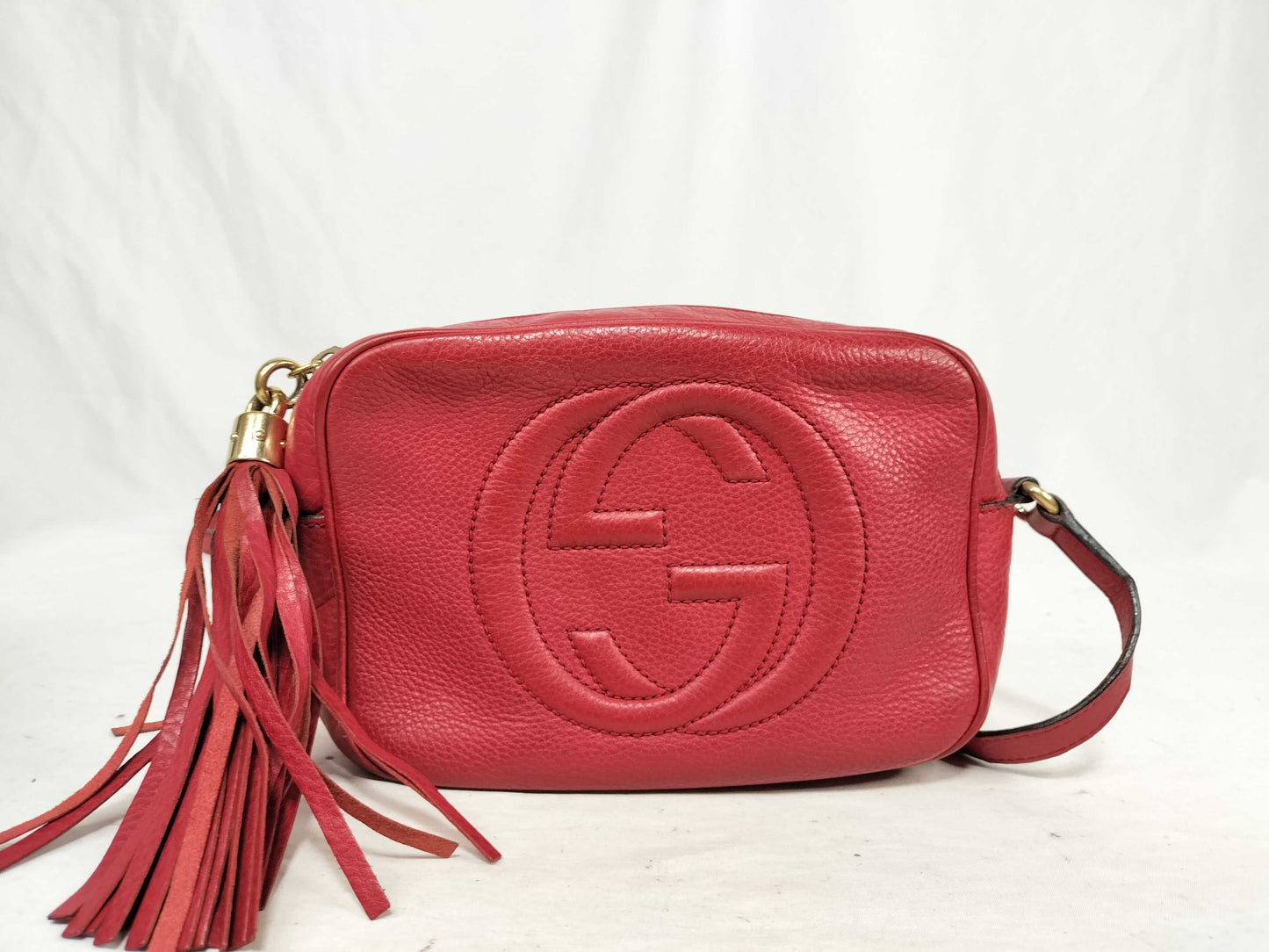 GUCCI Soho Camera Bag with Fringe Shoulder Bag