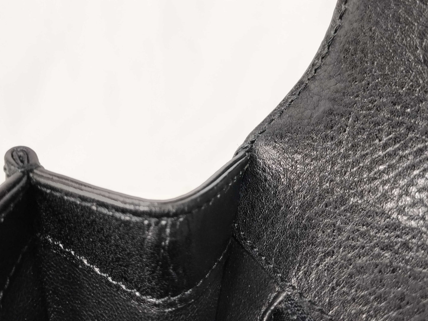 CELINE Gancini Chain Black Handbag