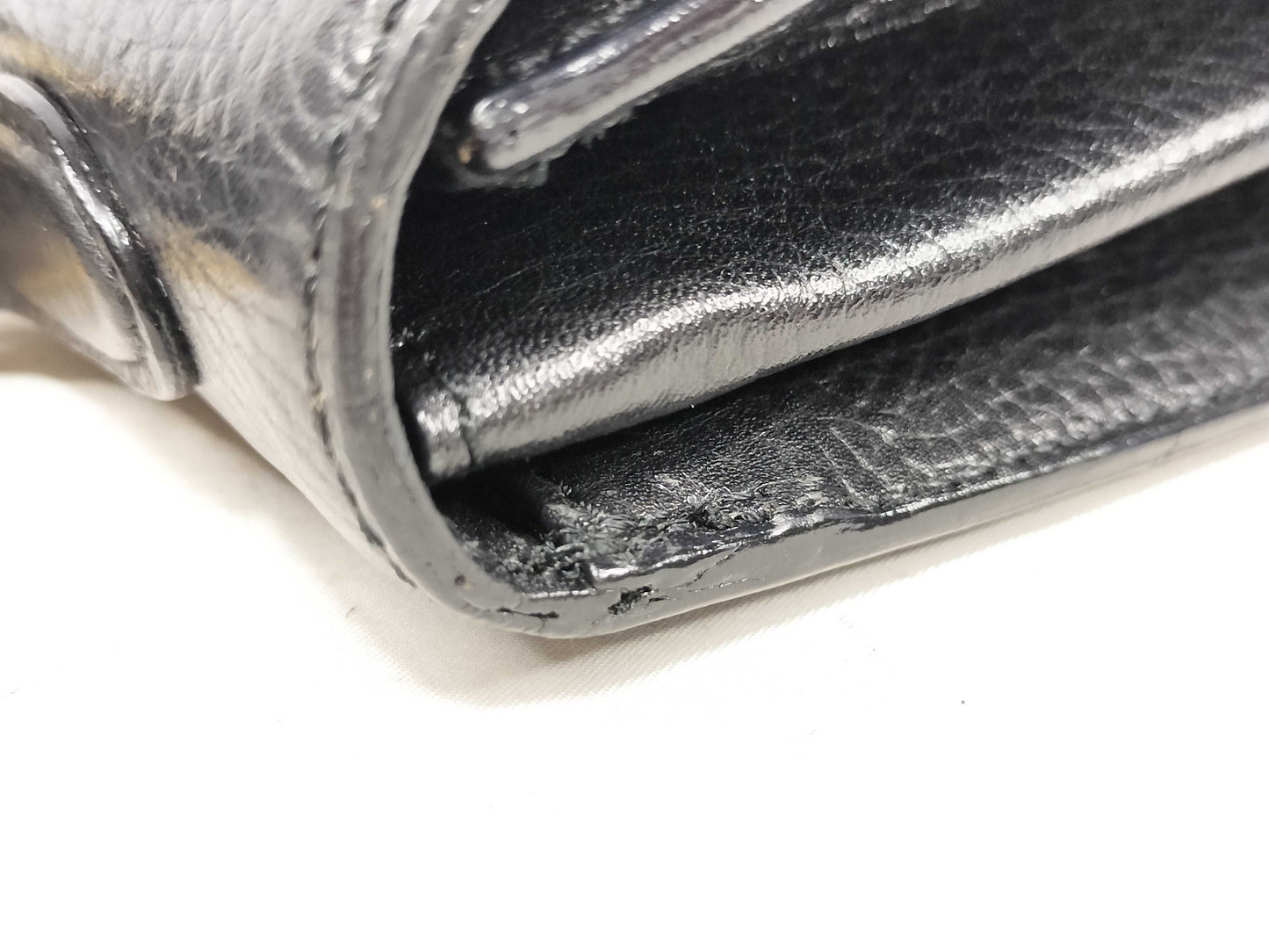 CELINE Gancini Chain Black Handbag