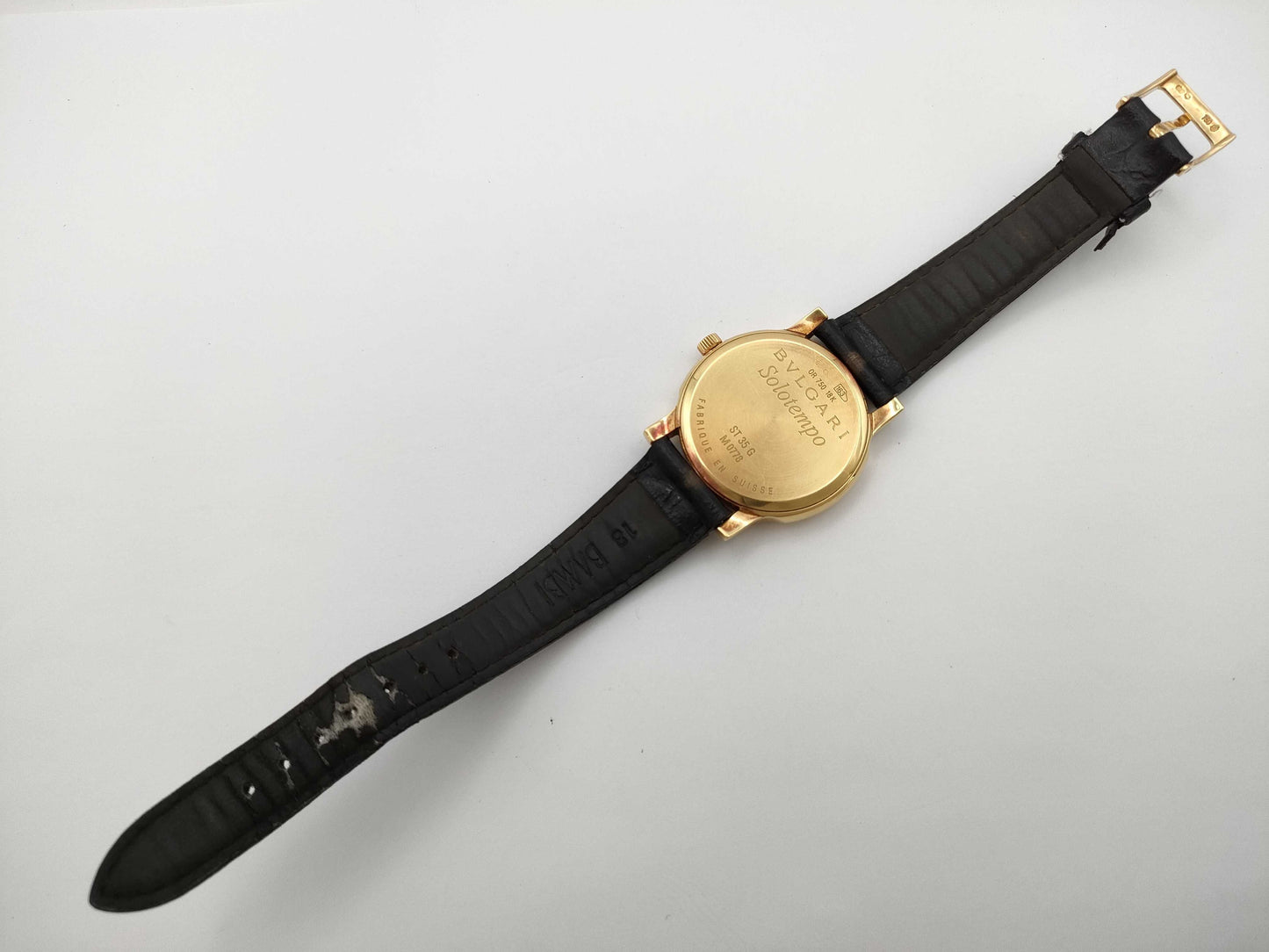 BVLGARI Solotempo ST35G M0778 Quartz 18K Gold Boys' Watch