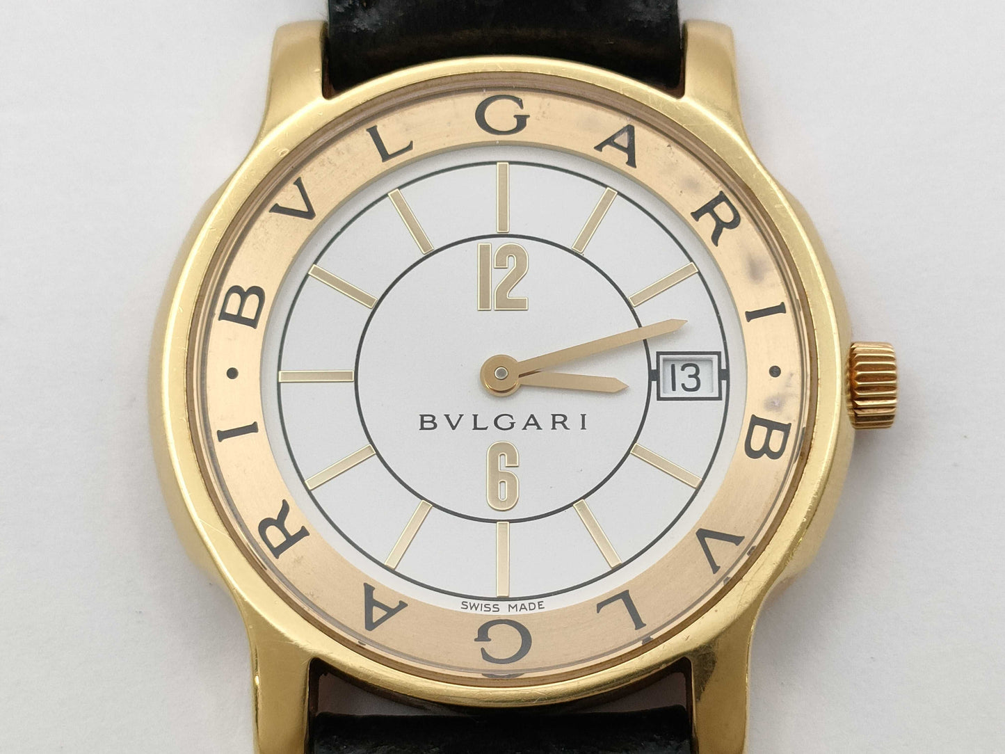BVLGARI Solotempo ST35G M0778 Quartz 18K Gold Boys' Watch