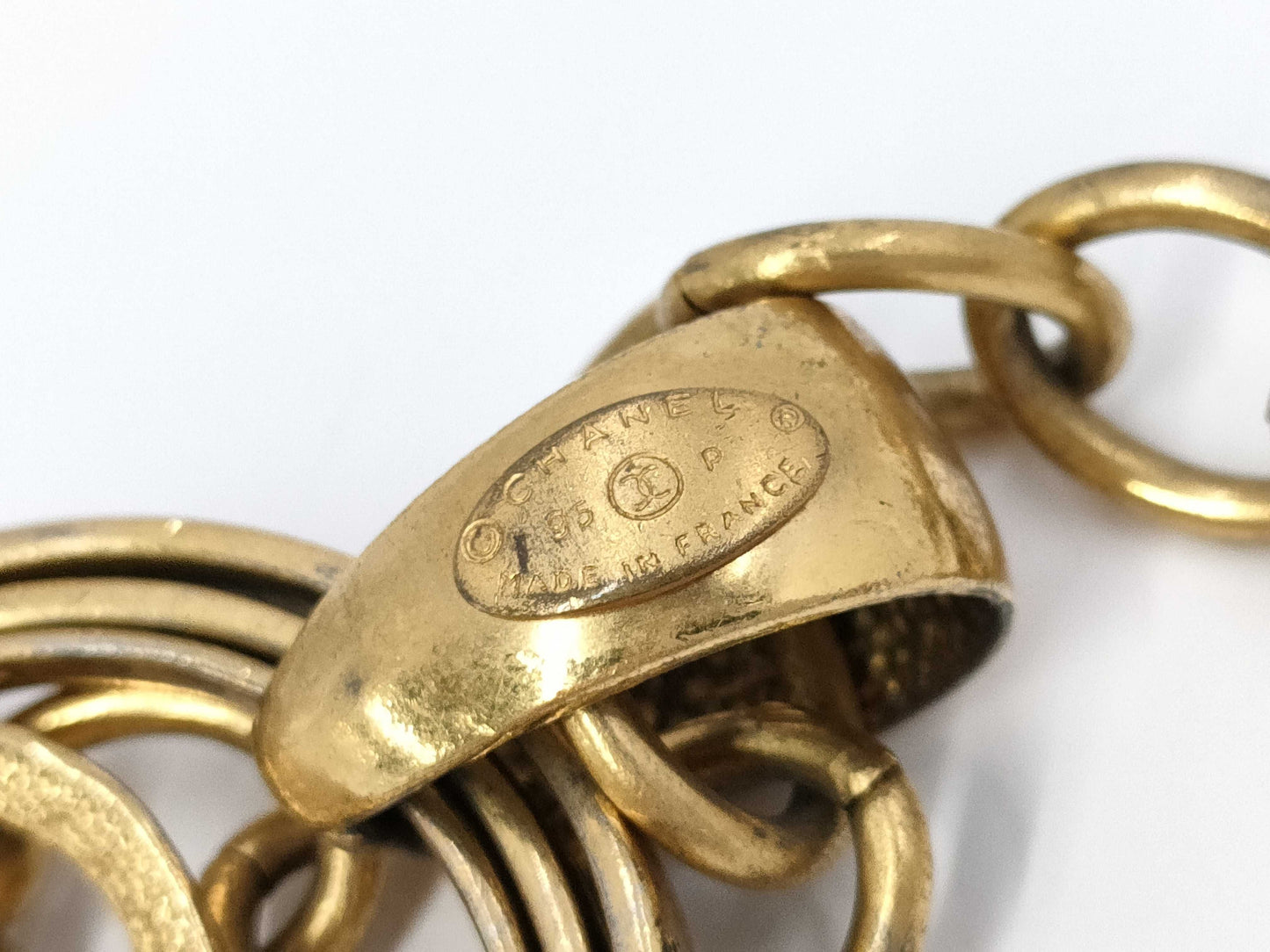 CHANEL 95P Necklace Pendant Coco Mark Necklace