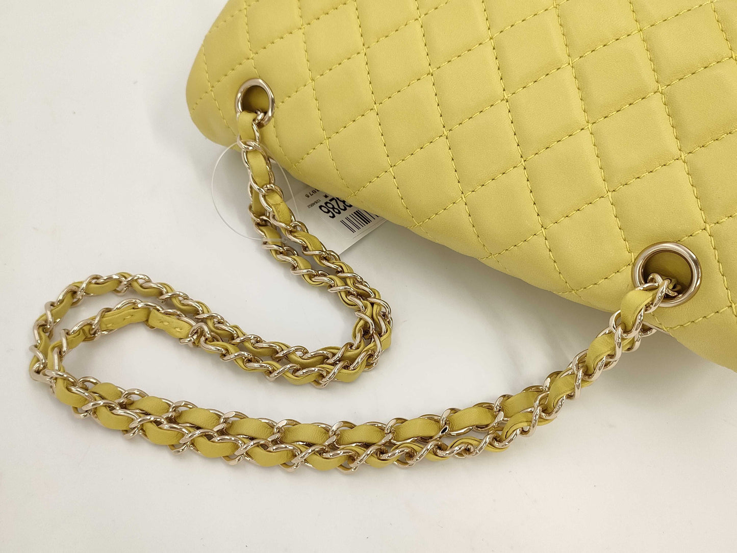 CHANEL Matelasse Chain Shoulder Bag, Yellow, 12846525