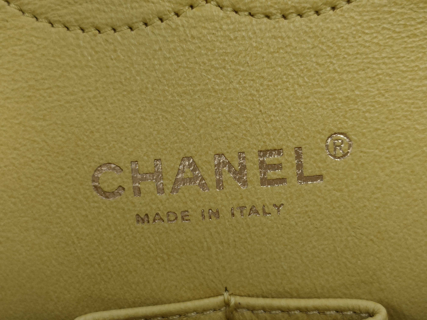 CHANEL Matelasse Chain Shoulder Bag, Yellow, 12846525