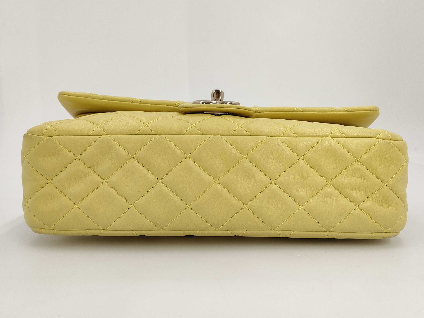 CHANEL Matelasse Chain Shoulder Bag, Yellow, 12846525