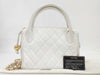 CHANEL Matelasse Hand White 2403494 Handbag