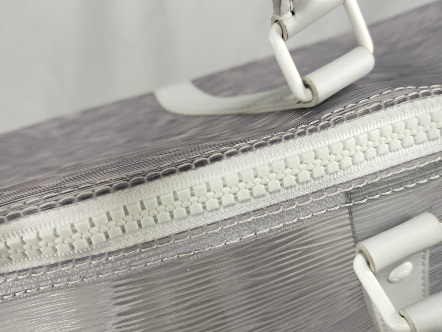 LOUIS VUITTON M55814 Epi Plage Keepall Bandouliere M55814/MB3179 Boston Bag with Strap, Cadena, Key, and Name Tag