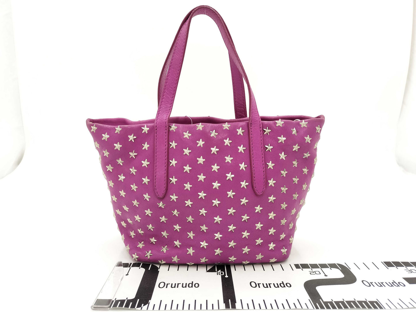 JIMMY CHOO Mini Sarah Studded Leather Handbag