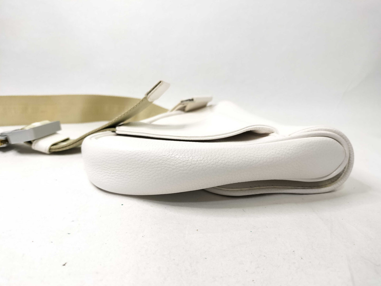 Dior Saddle Bag Leather White Shoulder Bag
