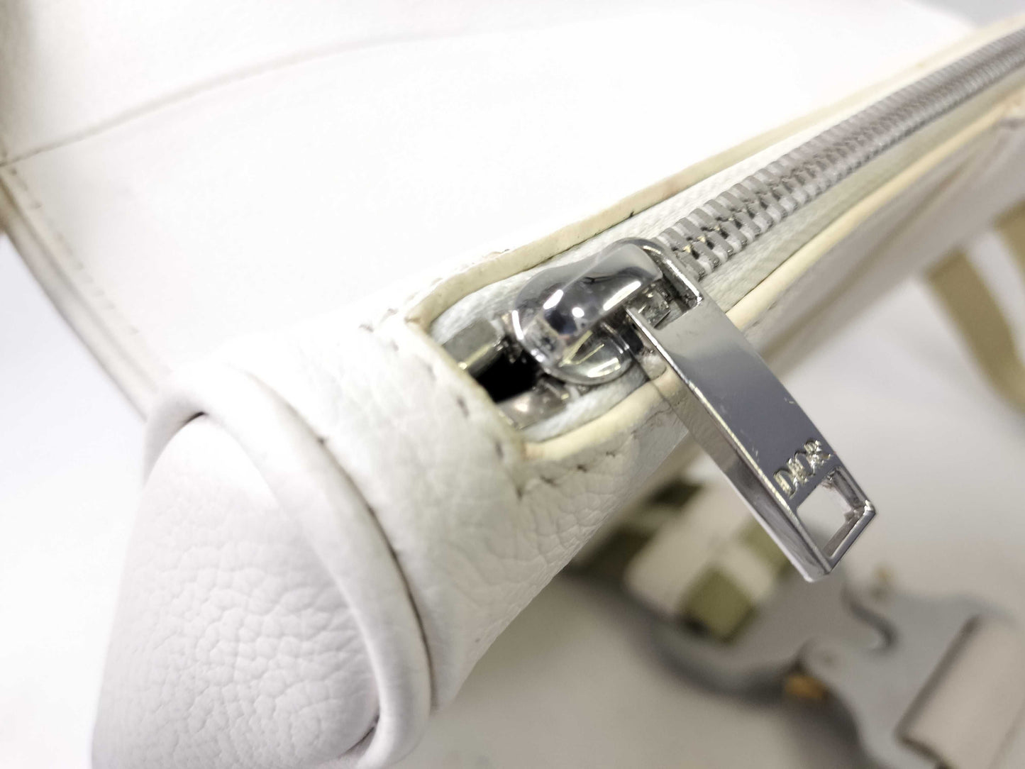 Dior Saddle Bag Leather White Shoulder Bag