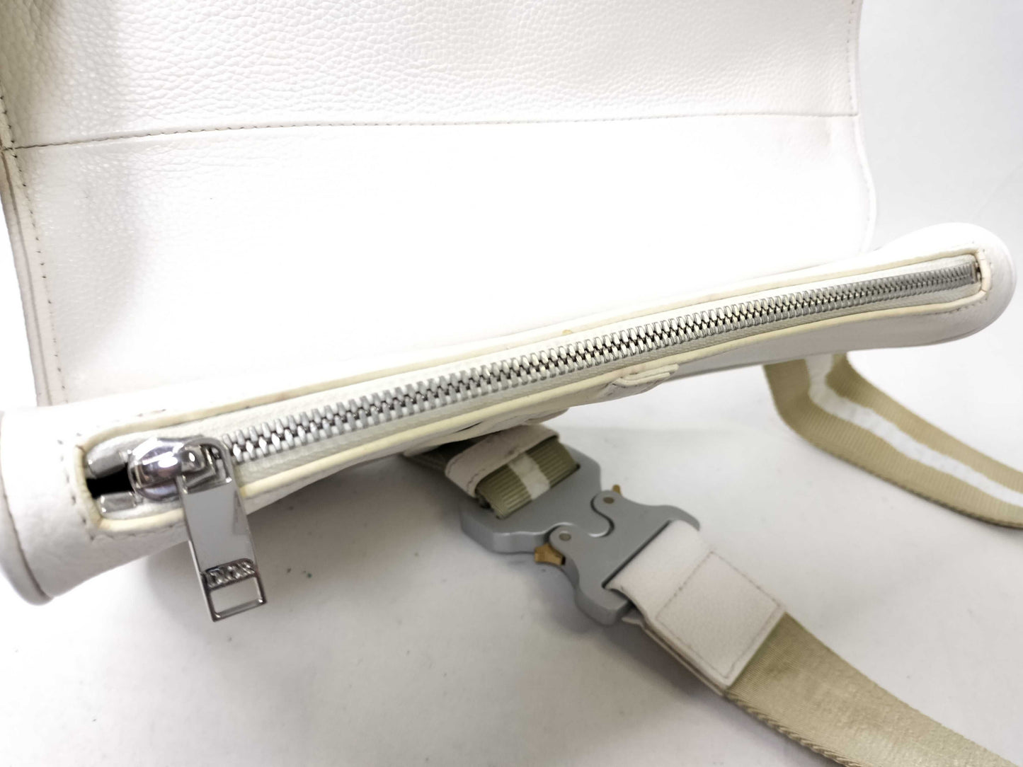 Dior Saddle Bag Leather White Shoulder Bag