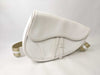 Dior Saddle Bag Leather White Shoulder Bag