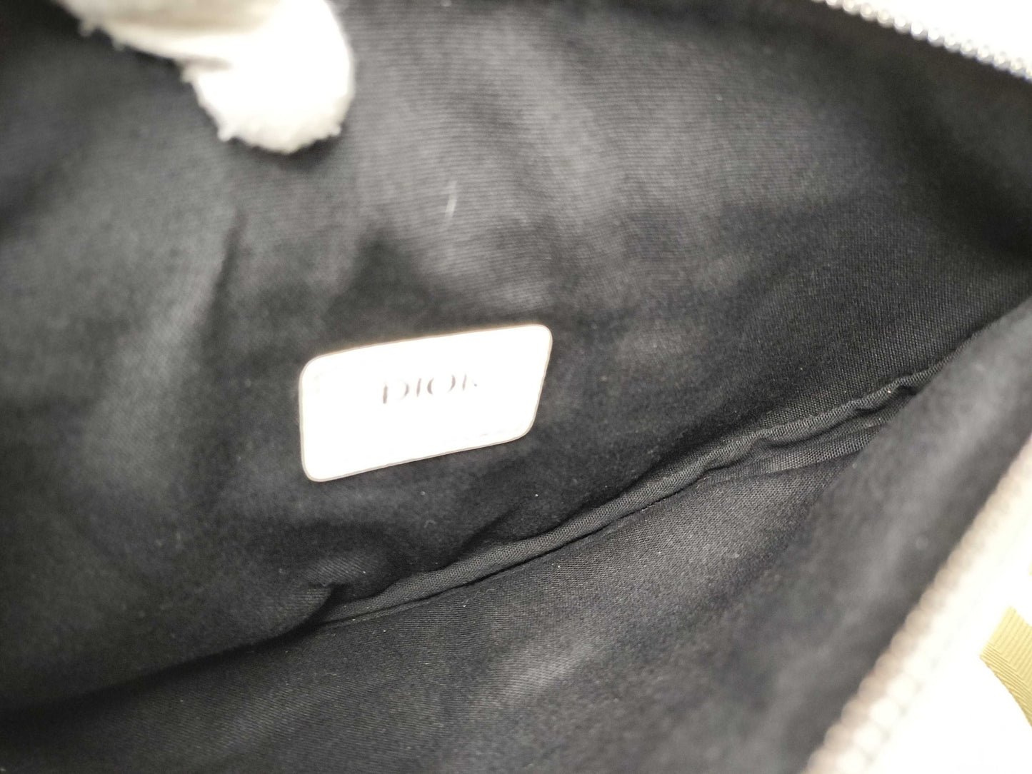 Dior Saddle Bag Leather White Shoulder Bag