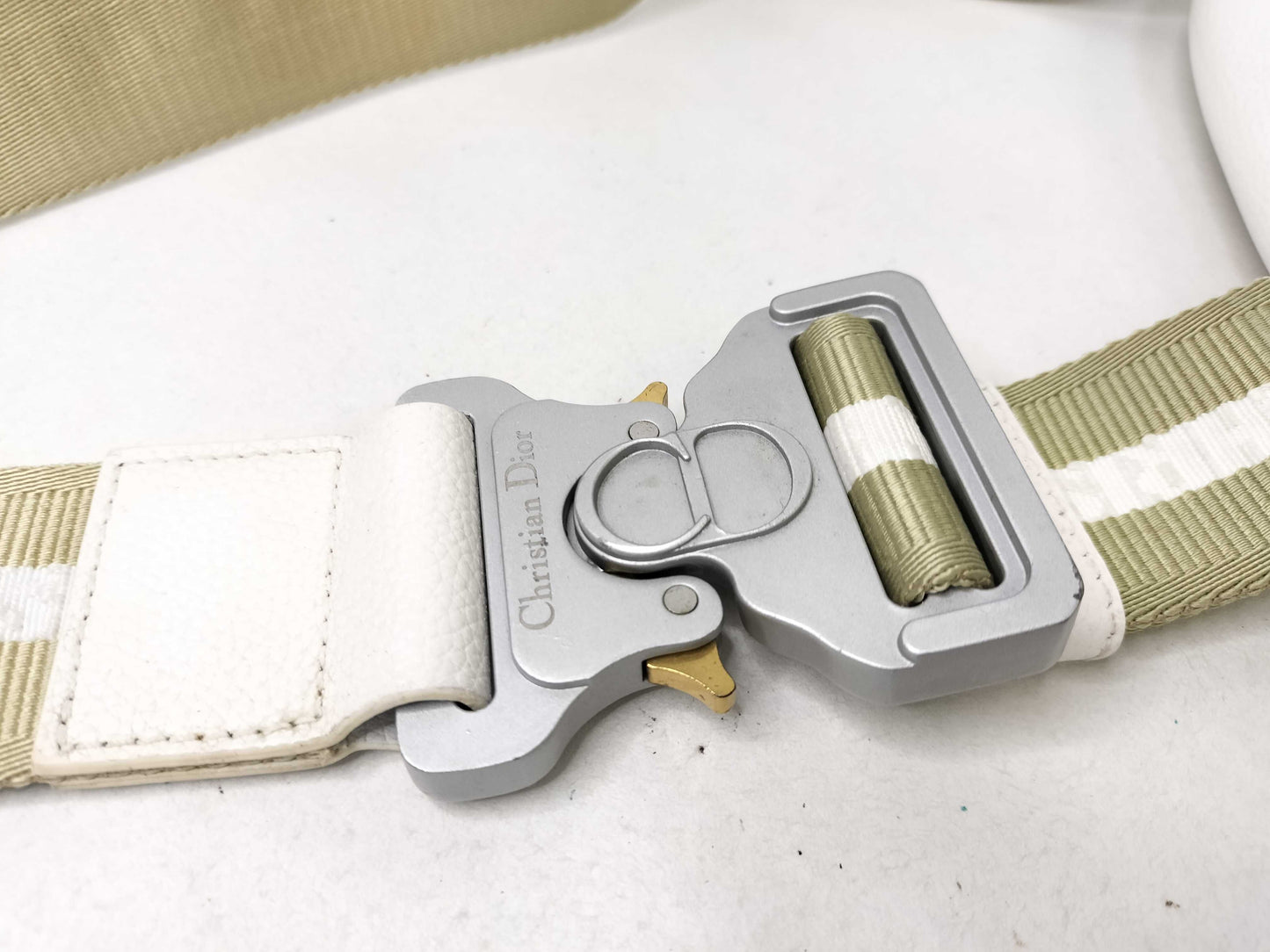 Dior Saddle Bag Leather White Shoulder Bag