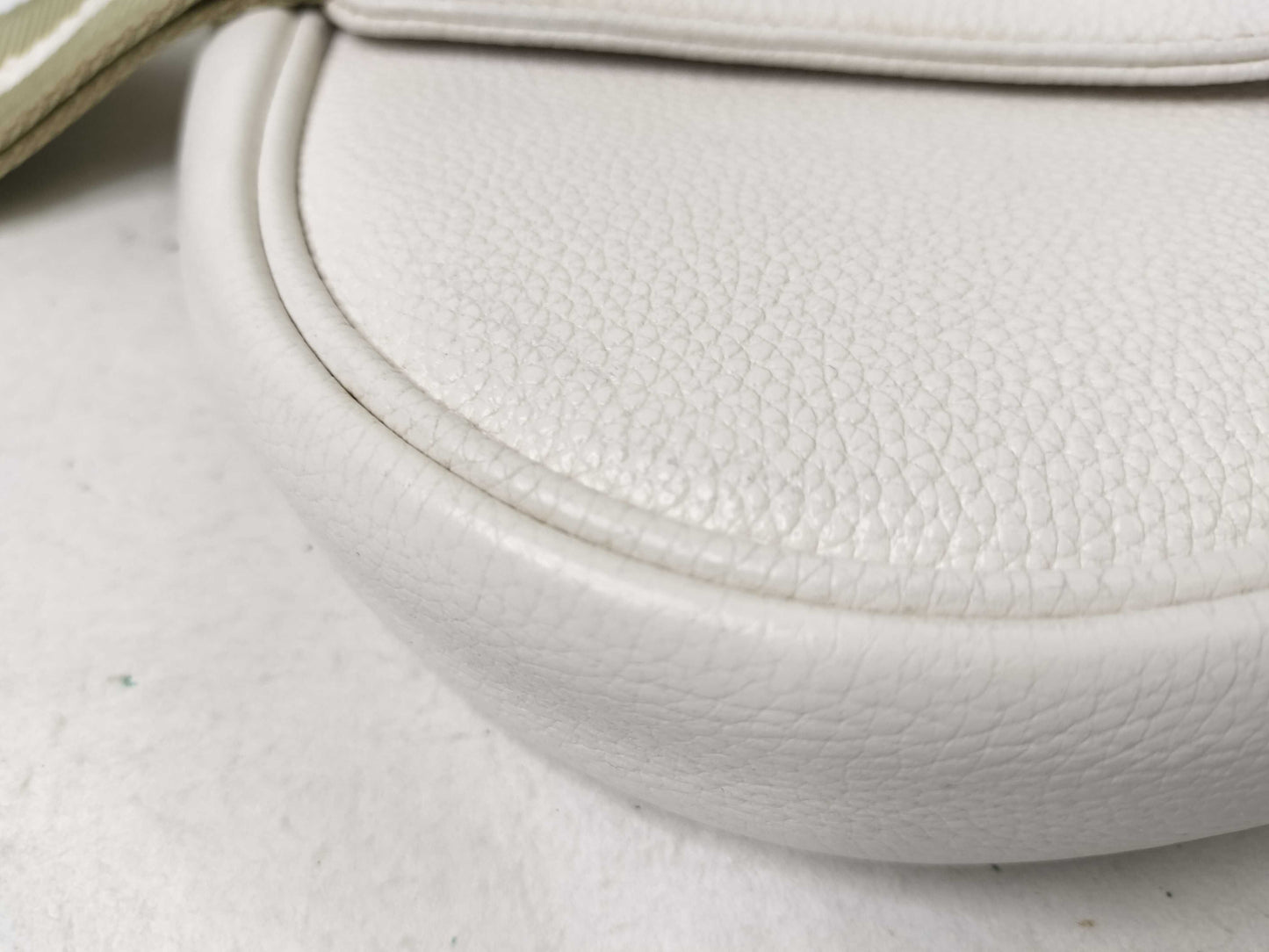 Dior Saddle Bag Leather White Shoulder Bag