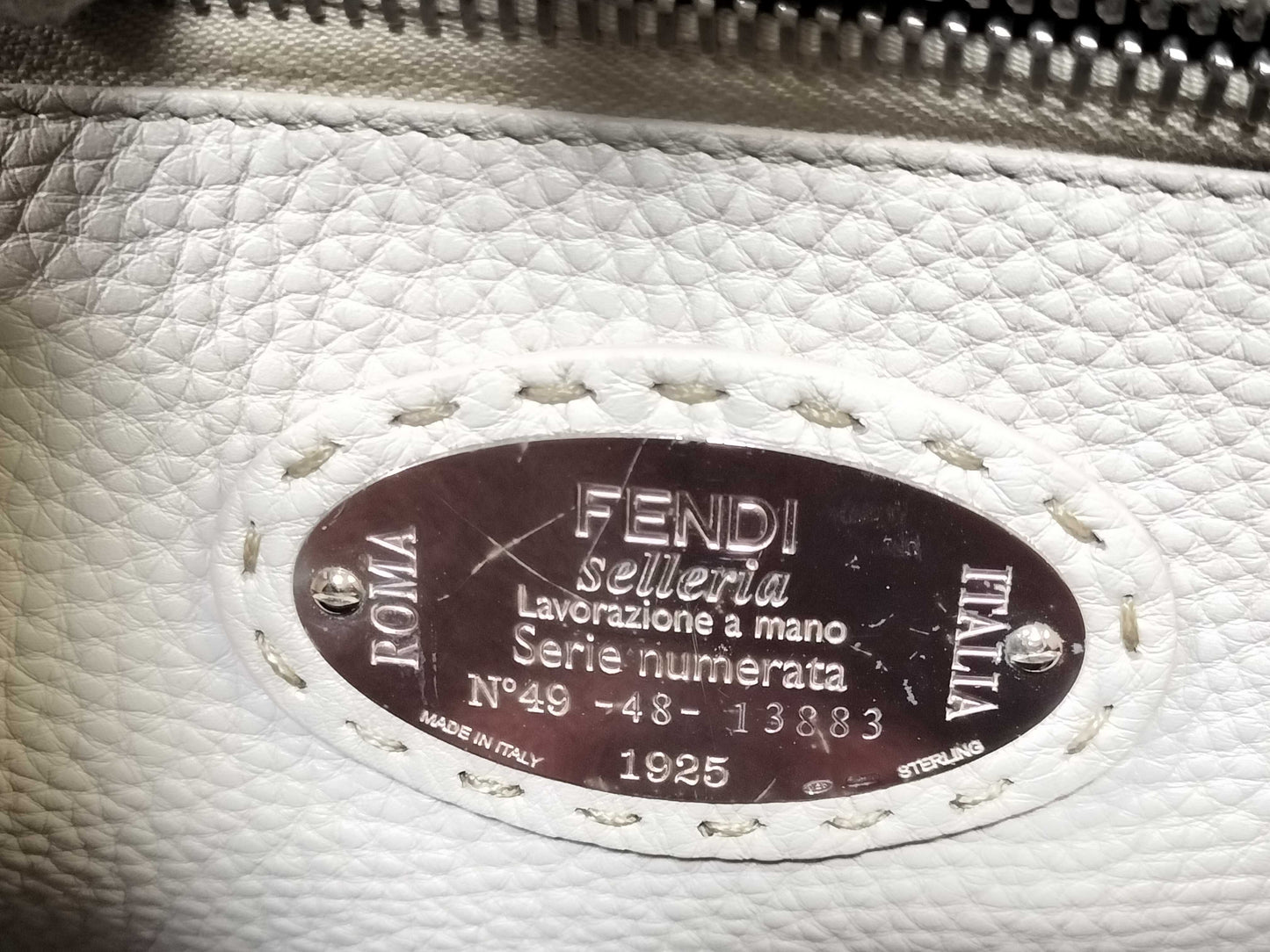 FENDI Peekaboo Medium Selleria x Python Burgundy 2-way Handbag 8BN290