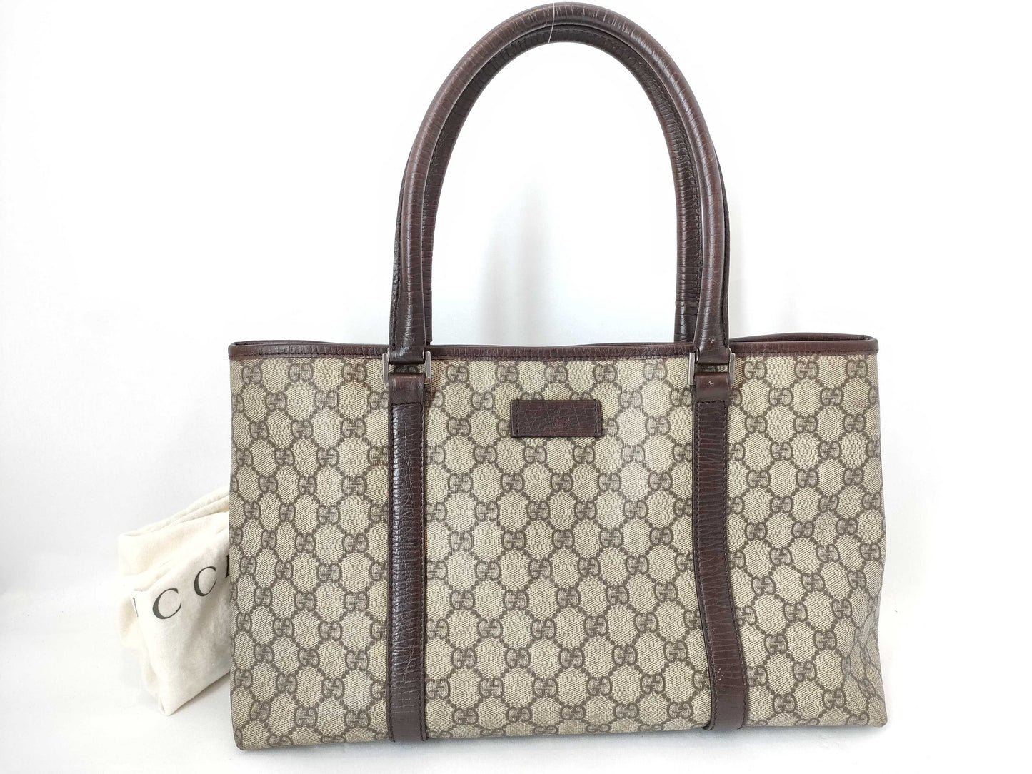 GUCCI GG Supreme Gucci PVC Tote Bag Handbag Shoulder Tote Bag