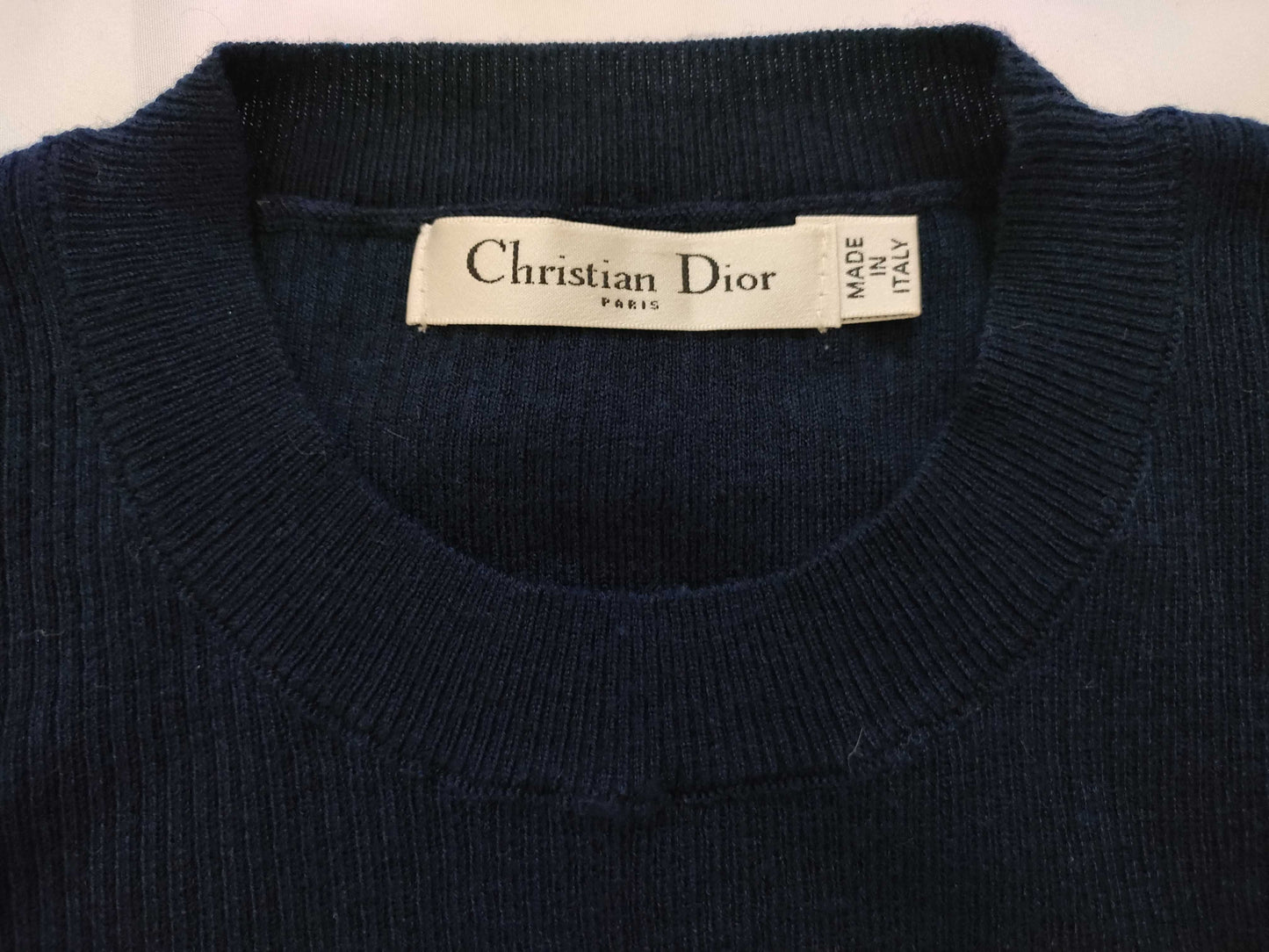 Dior Christian Dior Summer Knit Logo Top