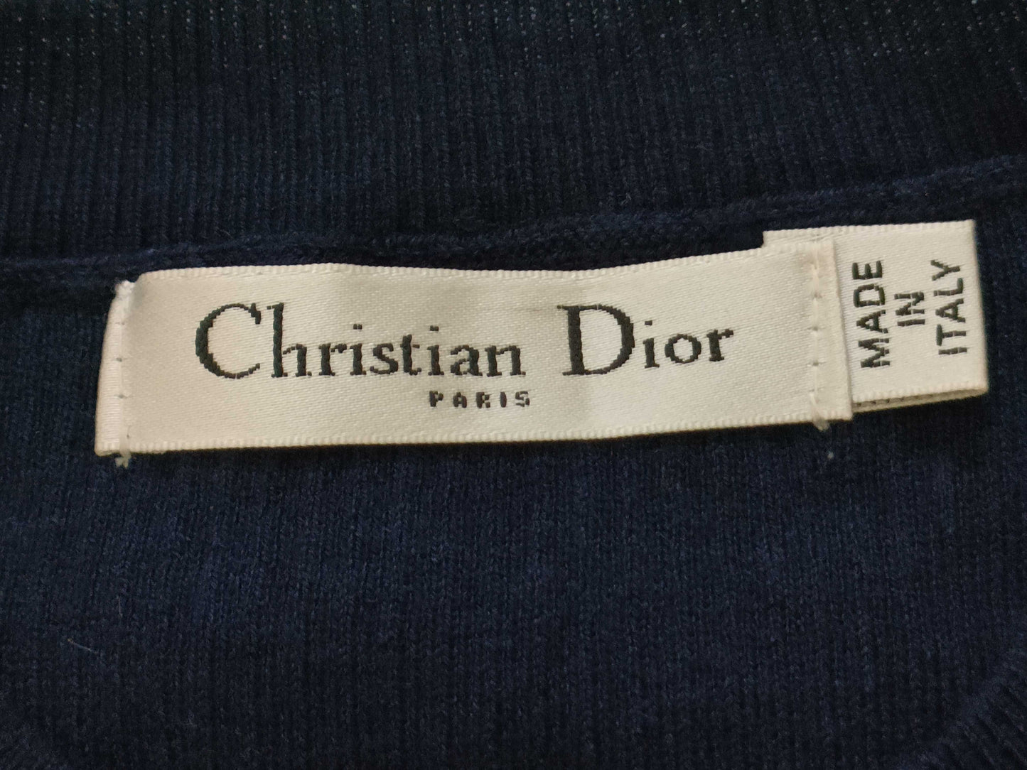 Dior Christian Dior Summer Knit Logo Top