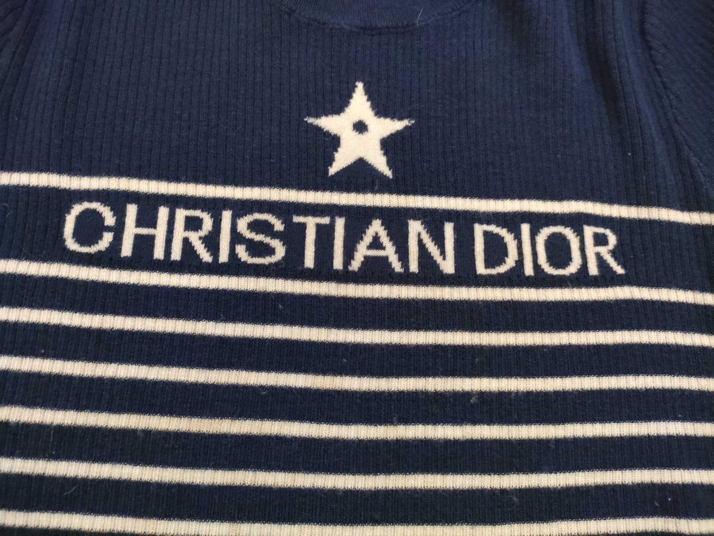 Dior Christian Dior Summer Knit Logo Top