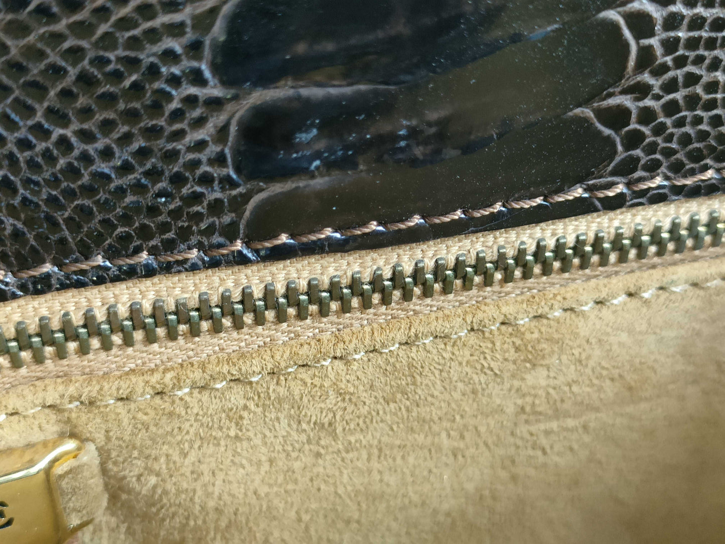LOEWE Crocodile Handbag Brown Handbag