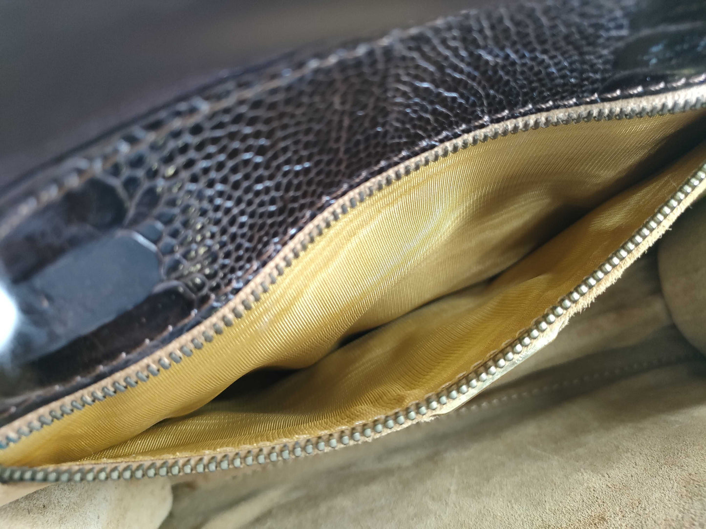 LOEWE Crocodile Handbag Brown Handbag