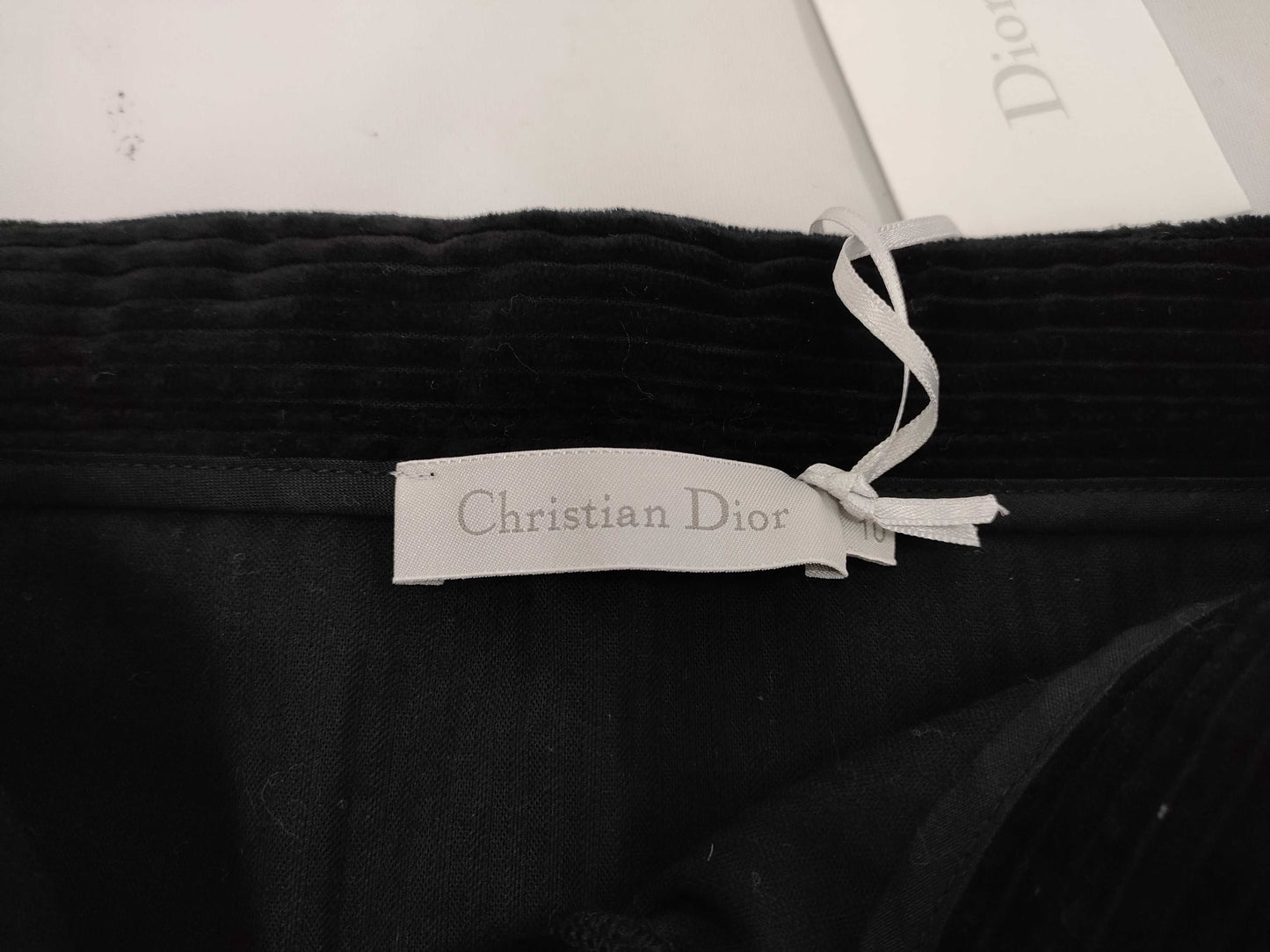 Dior 1WBM11SKTA Cotton Kids Size 10 Black Skirt
