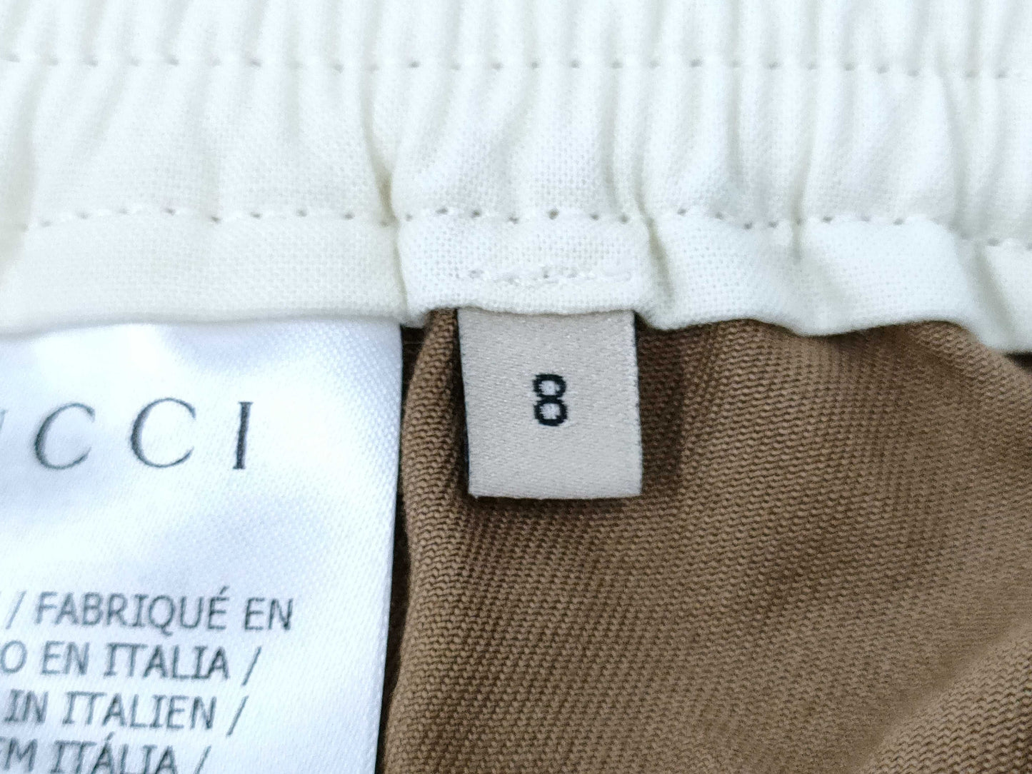 GUCCI Kids' Cotton Cargo Pants, Sherry Line, Brown, Size 8