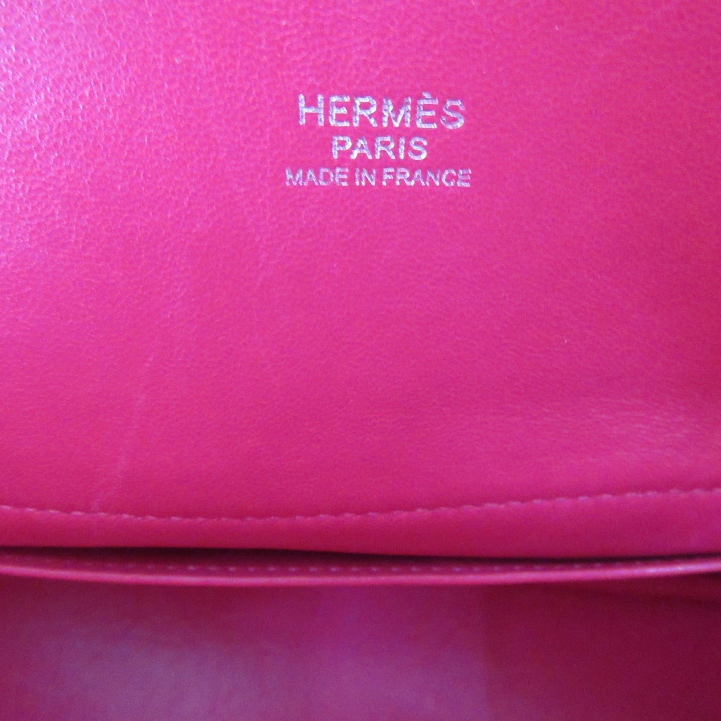 HERMES Z Stamp Bolide 27 Framboise Pink Epson Handbag Shoulder Bag