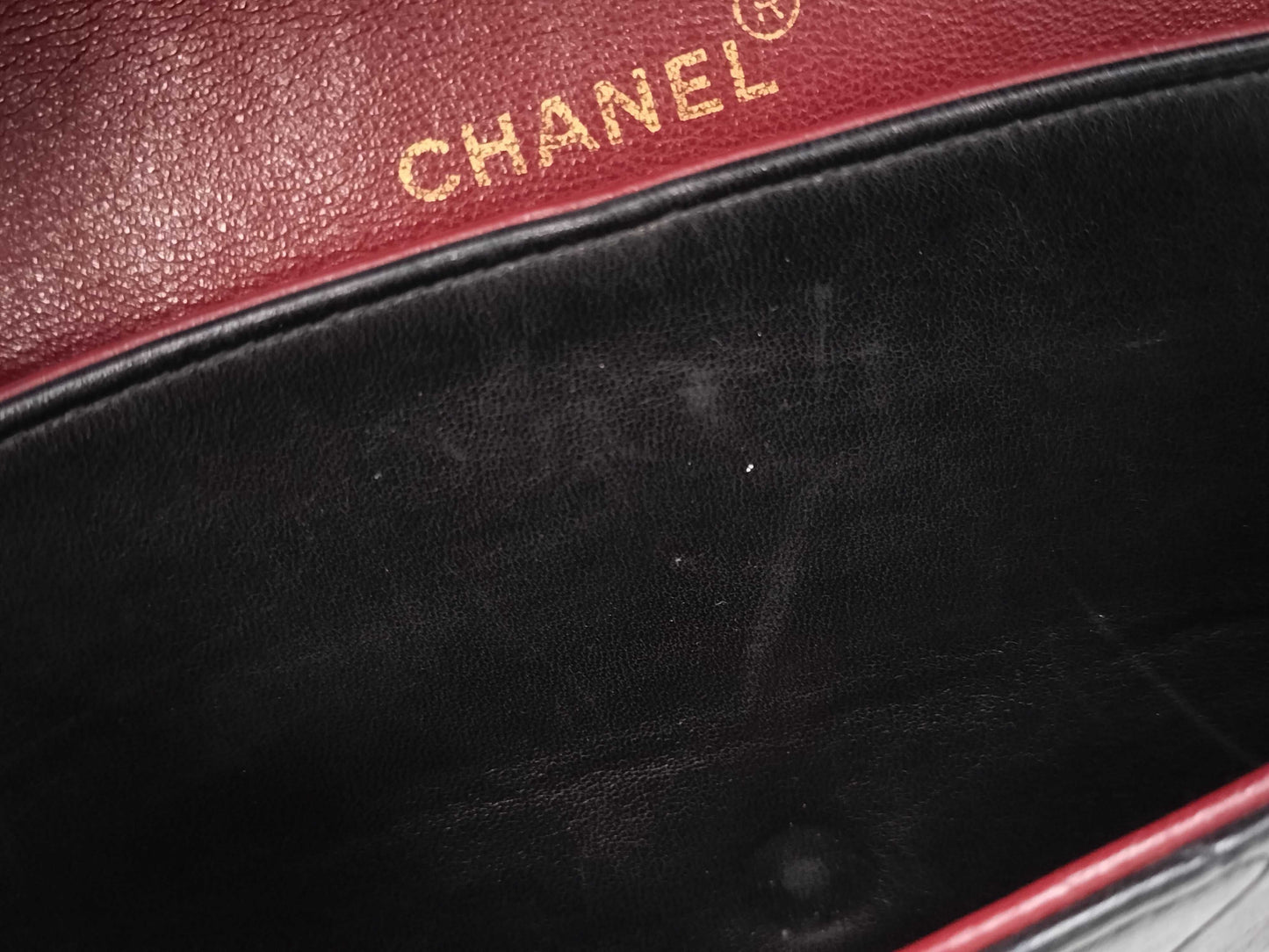 CHANEL Double Flap 25 Lamb Chain Shoulder Bag with Seal