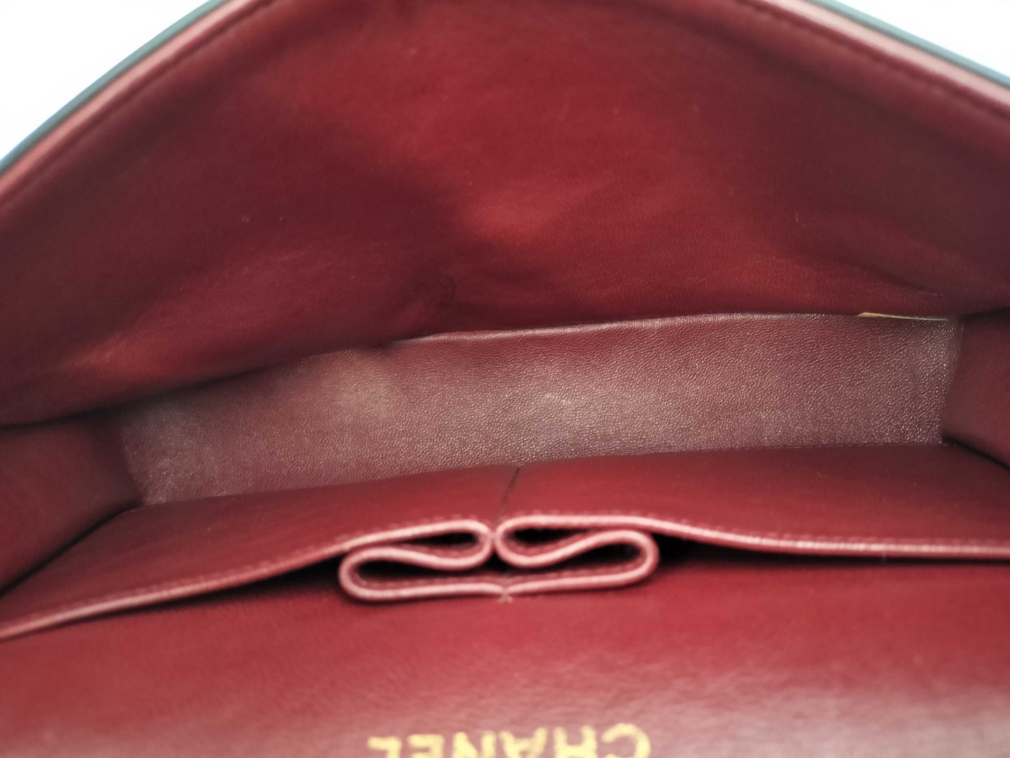 CHANEL Double Flap 25 Lamb Chain Shoulder Bag with Seal