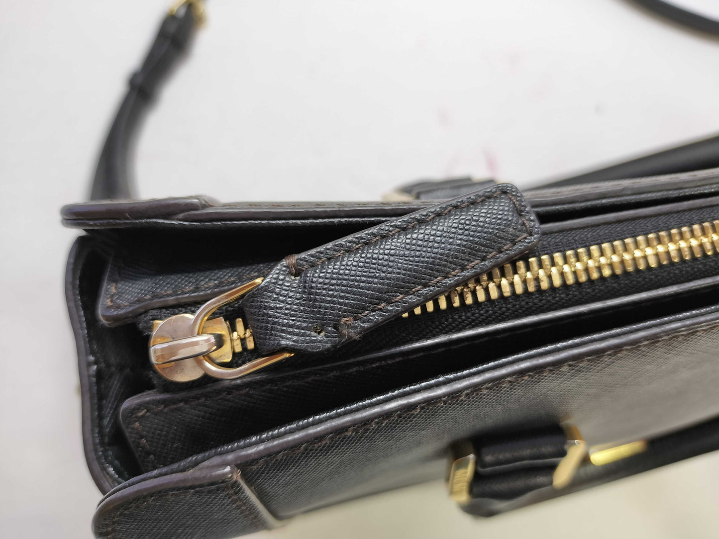 MCM Leather 2-Way Shoulder Bag with Strap