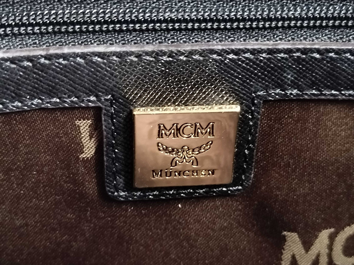 MCM Leather 2-Way Shoulder Bag with Strap